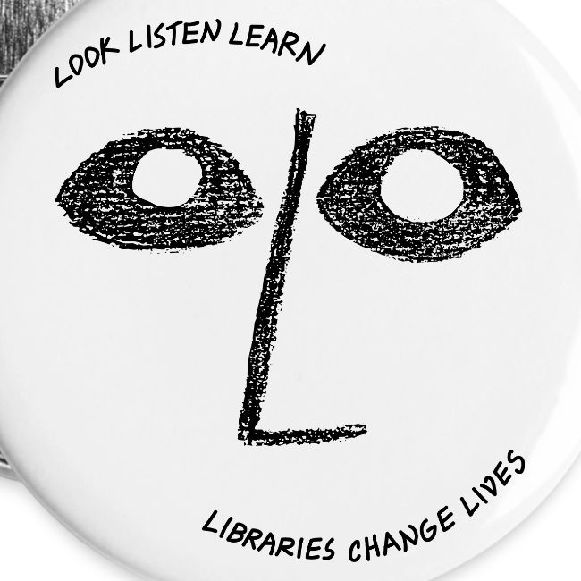 Vintage ALA: Libraries Change Lives Face