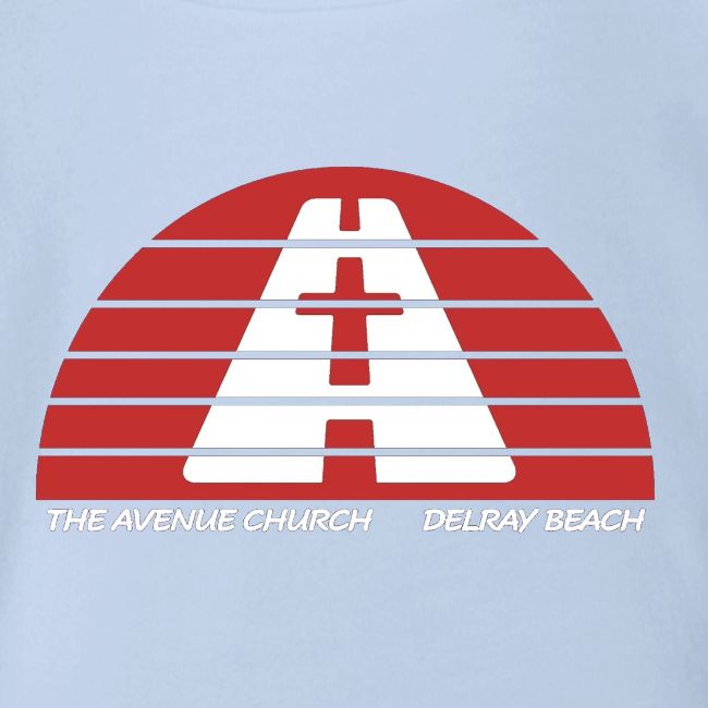 Avenue Church Red Sun, White Lettering