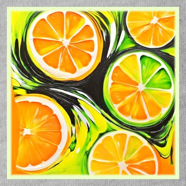 Vibrant Citrus Painting