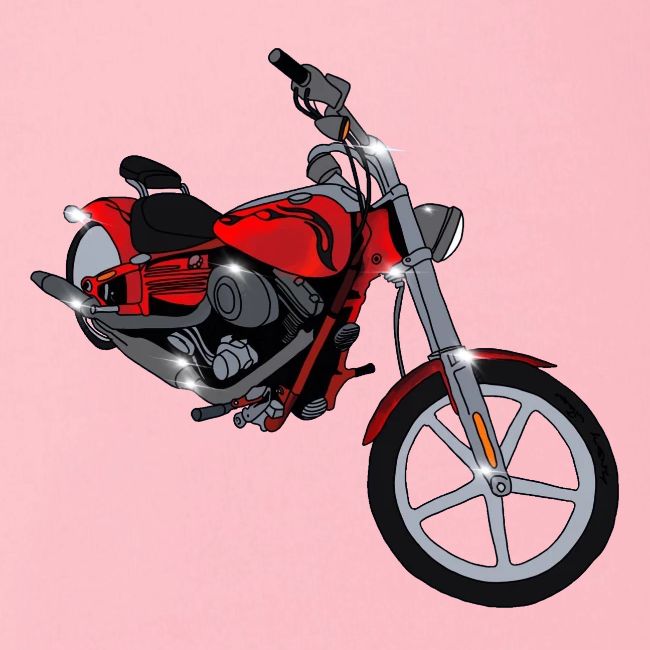 Motorcycle red