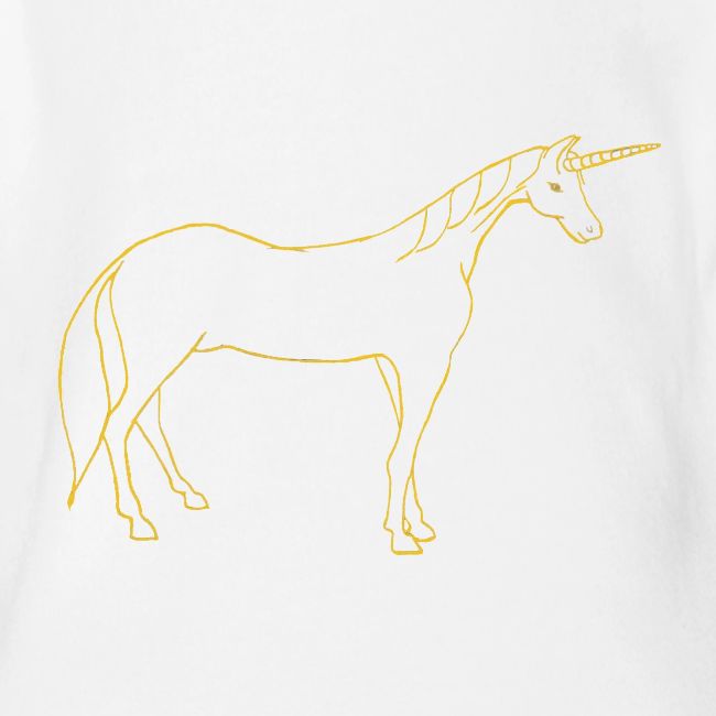 unicorn gold outline