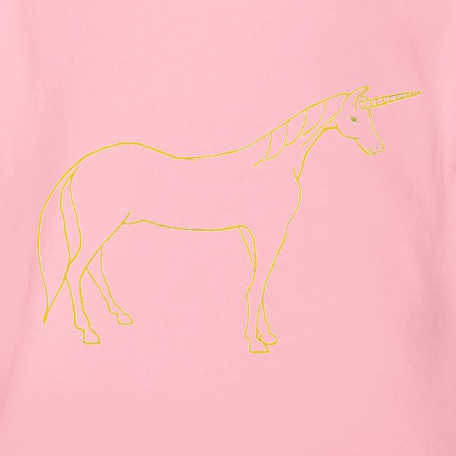 unicorn gold outline