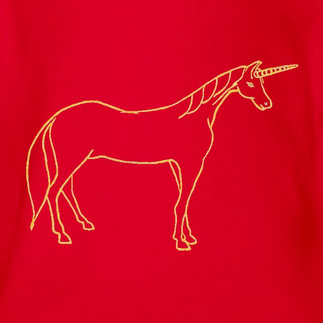unicorn gold outline
