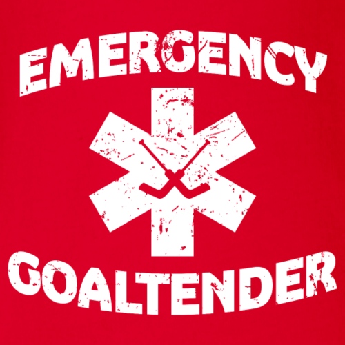 Emergency Goaltender - Organic Short Sleeve Baby Bodysuit