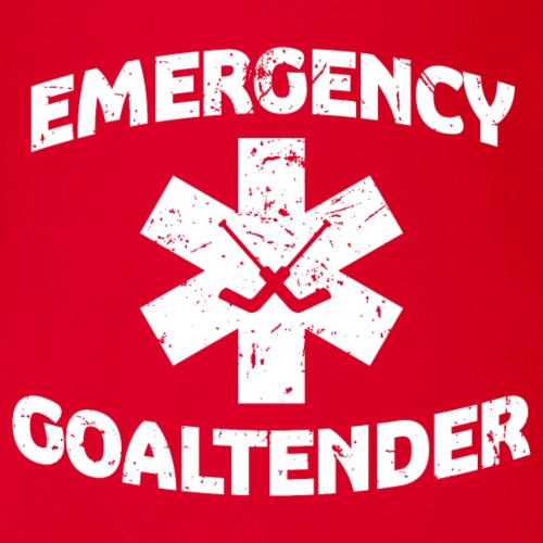 Emergency Goaltender - Organic Short Sleeve Baby Bodysuit