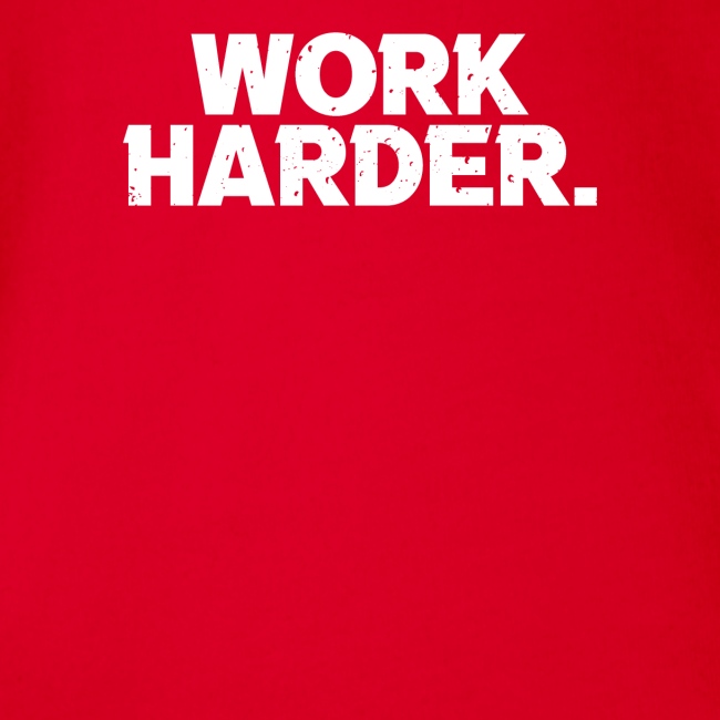 Work Harder distressed logo