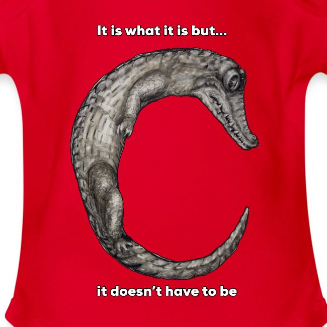croc with text
