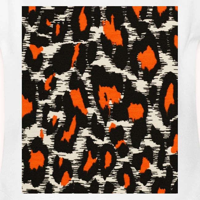 orange and black shaded leopard pattern