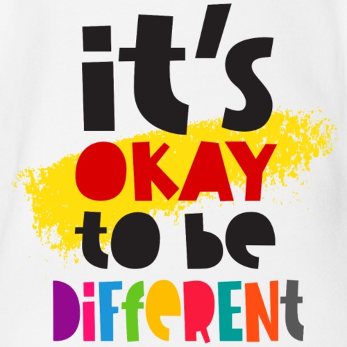 It's Okay to be Different - Organic Short Sleeve Baby Bodysuit