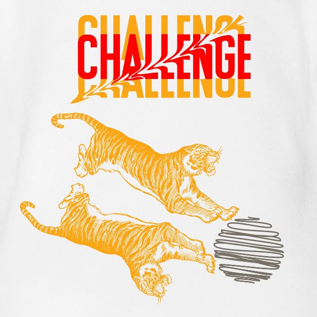 Double tiger fashion, jungle feline animals.