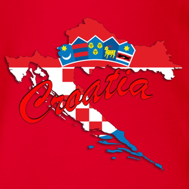 Croatia Football Team Colours T-Shirt Treasure Des