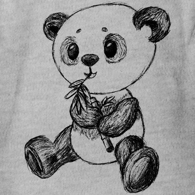 Panda bear black scribblesirii