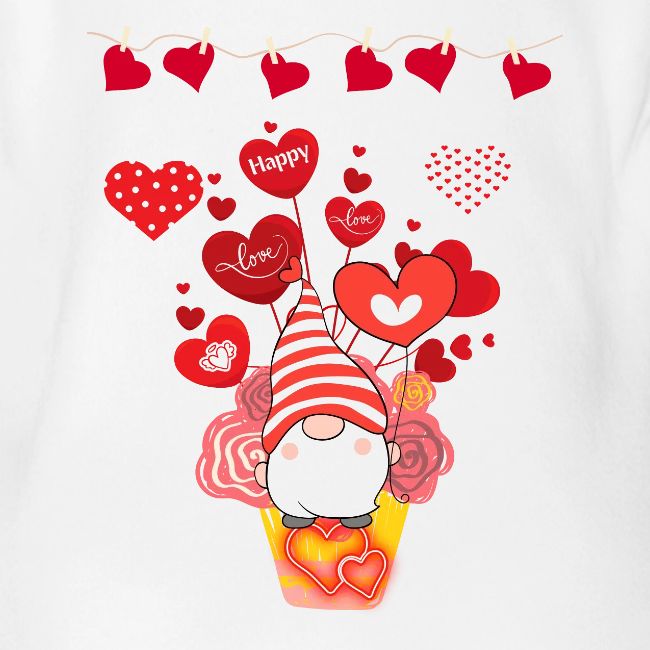 Design wrapped in love hearts, vibrating in love.