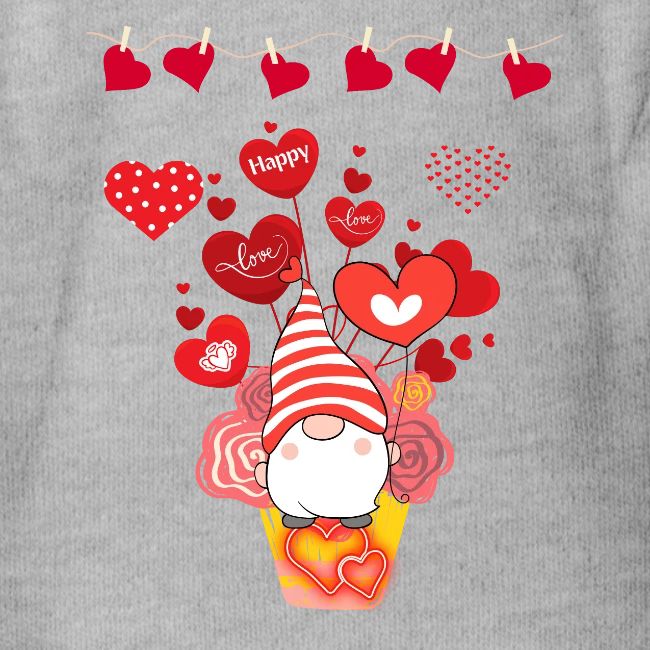 Design wrapped in love hearts, vibrating in love.