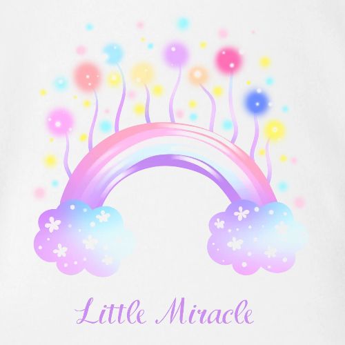 Little miracle - Organic Short Sleeve Baby Bodysuit
