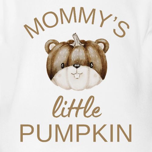 Mommy's little pumpkin - Organic Short Sleeve Baby Bodysuit