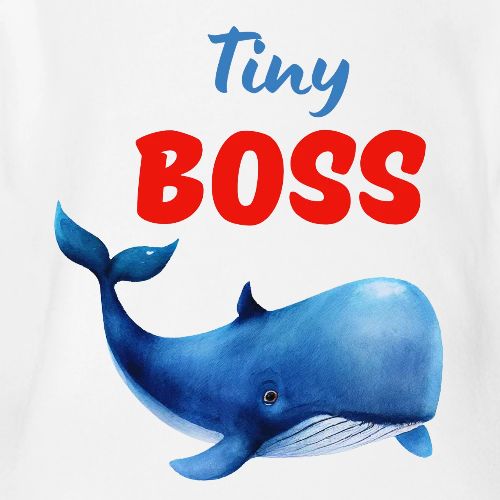 Tiny Boss - Organic Short Sleeve Baby Bodysuit
