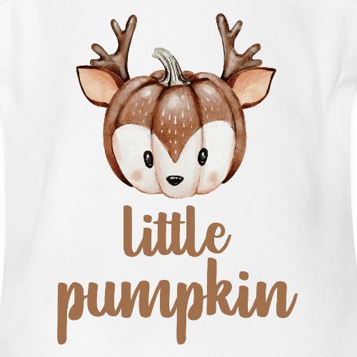 Little pumpkin - Organic Short Sleeve Baby Bodysuit