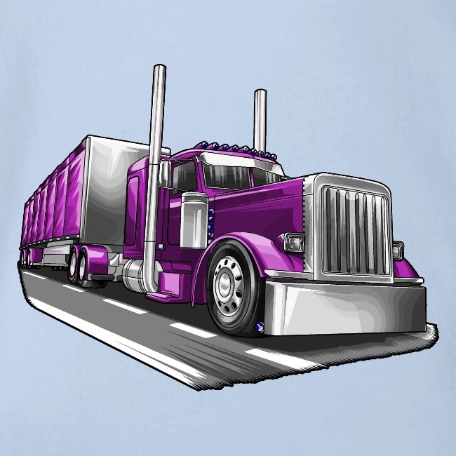 Tracktor Trailer Semi Truck Big Rig