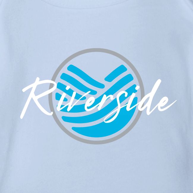 Riverside shirt logo white text