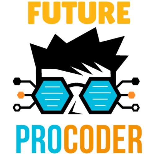 Future Pro Coder (dark) - Organic Short Sleeve Baby Bodysuit