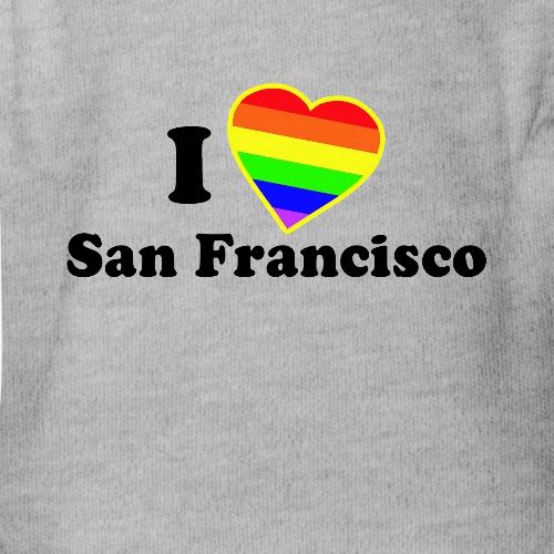 I Love San Francisco - Organic Short Sleeve Baby Bodysuit