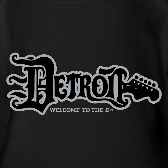 DETROIT GUITAR WTTD BLK SLR REG FONT