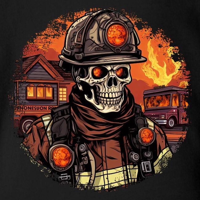 Skeletons Firefighter / fireman skeleton