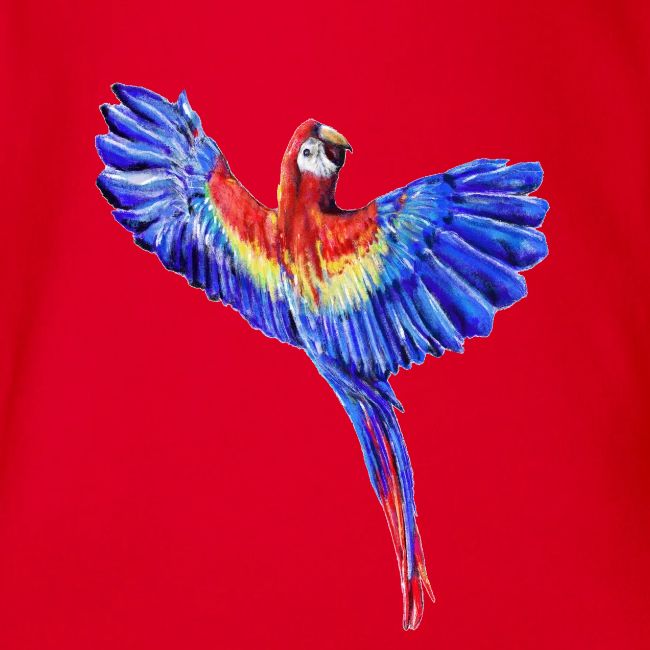 Scarlet macaw parrot