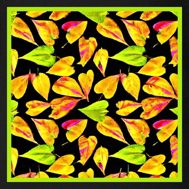 Neon Leaf Art Elegance