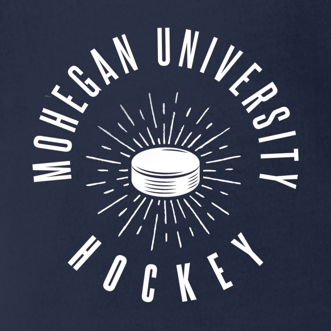 White Mohegan U Hockey Series Logo
