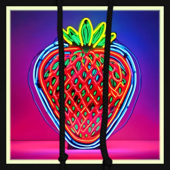 Vibrant Strawberry Neon Sign
