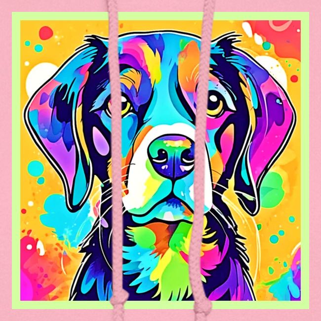 Rainbow Dog Portrait Design