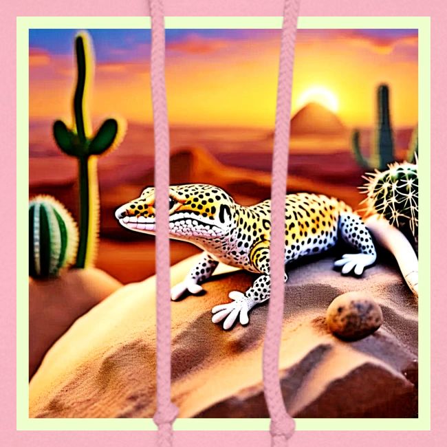 Beautiful Desert leopard Gecko Design