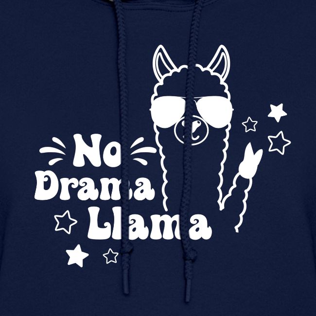 No drama llama in white