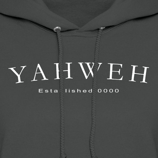 Yahweh Established 0000 in white