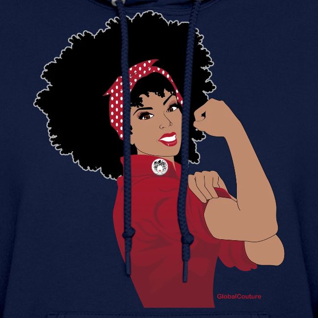 GlobalCouture WeCanDoIt RED Girl RGB png