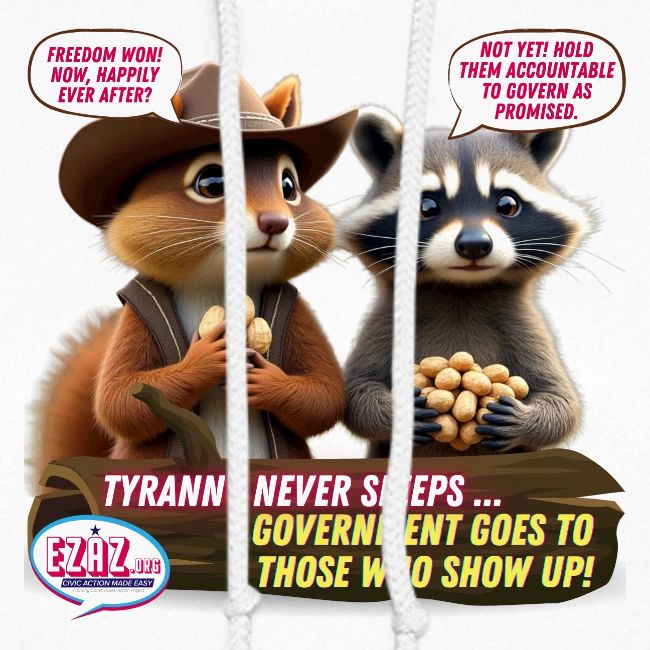 Freedom Squirrel and Raccoon