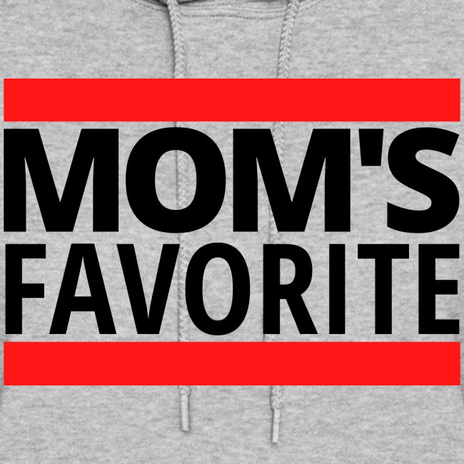 MOM's Favorite (black text with red bars)