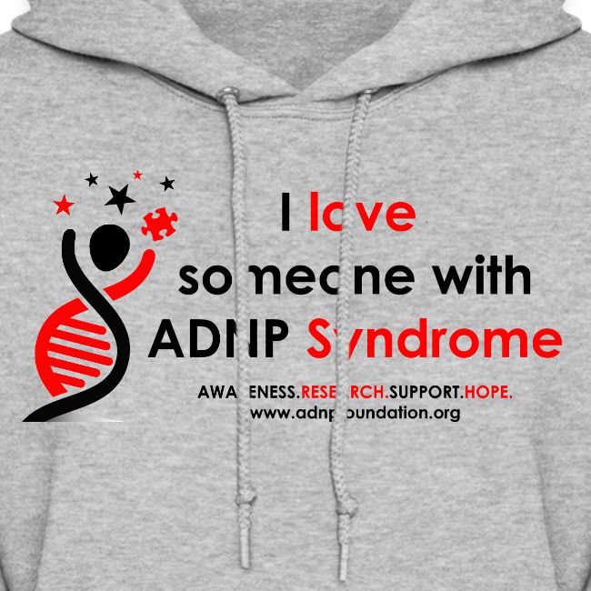 I LOVE SOMEONE WITH ADNP SYNDROME RED AND BLACK FO
