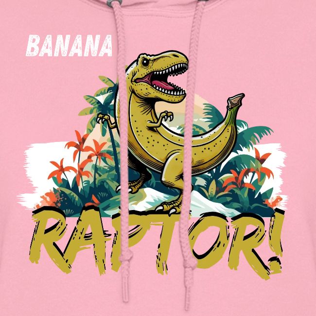 Funny Banana Raptor T-Rex Design