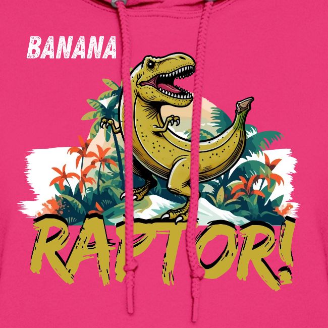 Funny Banana Raptor T-Rex Design