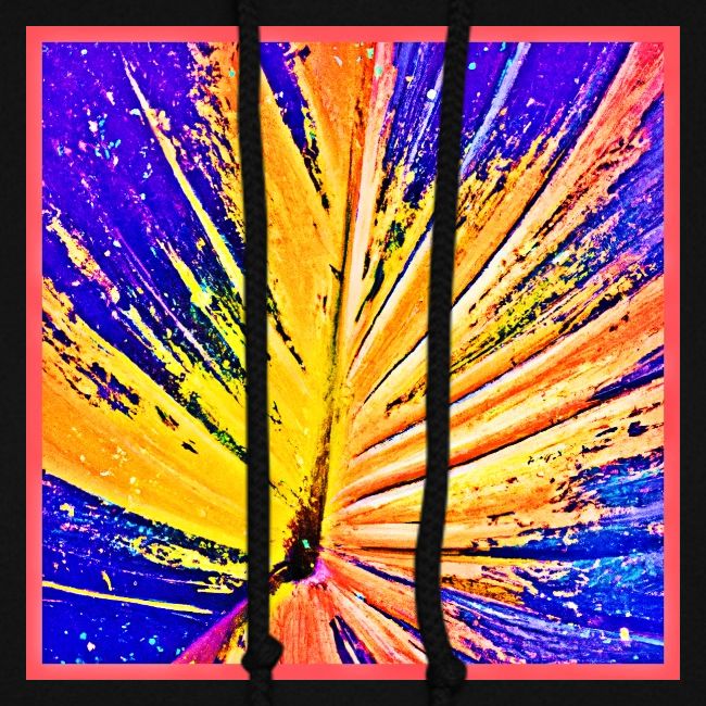 Vibrant Neon Leaf Pattern