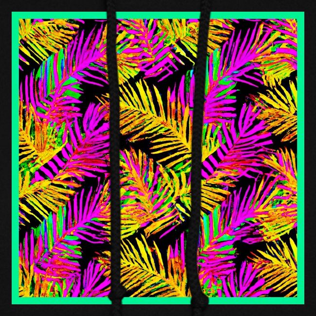 Chic Neon Leaf Lively Design