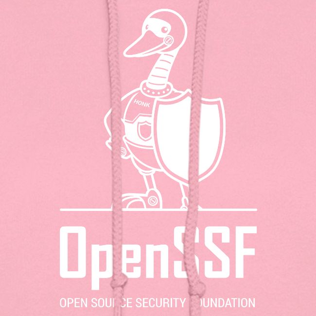OpenSSF tall white logo