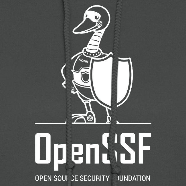 OpenSSF tall white logo