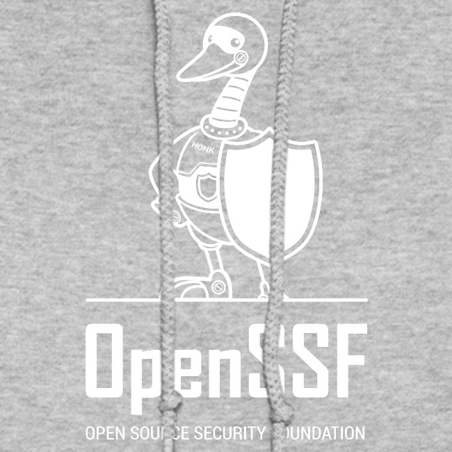 OpenSSF tall white logo