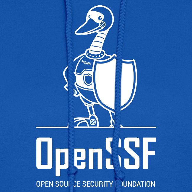 OpenSSF tall white logo