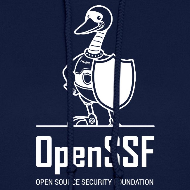OpenSSF tall white logo