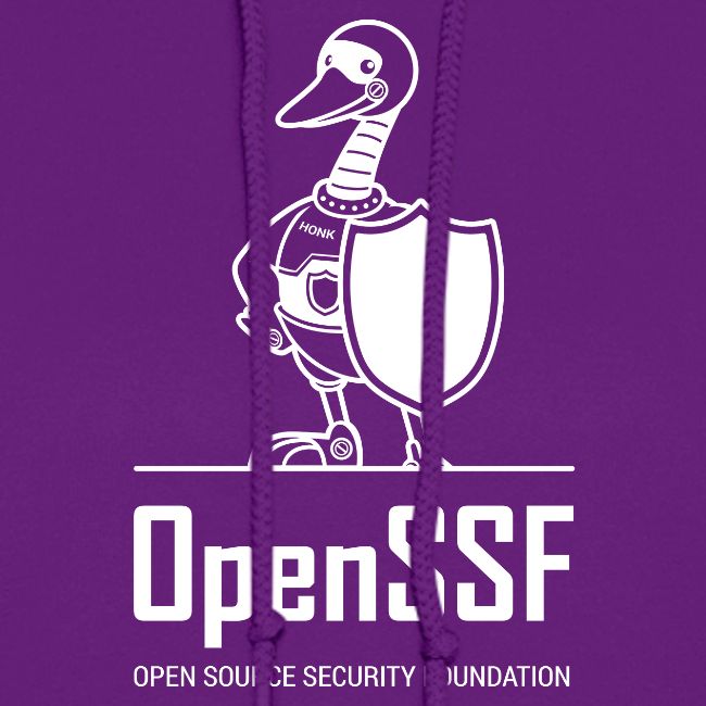 OpenSSF tall white logo